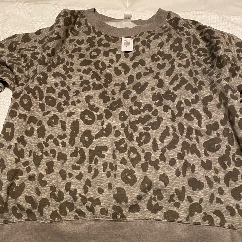 Old Navy Leopard Print Sweatshirt